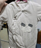 童泰（TONGTAI）嬰兒連體秋冬寶寶夾棉衣服兒童對開(kāi)爬服TS43D247-DS綠色90cm 曬單實(shí)拍圖