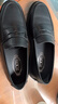 TOD'S【禮物】官方男士皮革橫條樂(lè )福鞋厚底皮鞋單鞋平底鞋休閑男鞋 黑色 40.5 建議拍小半碼 曬單實(shí)拍圖