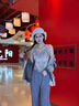 莫代爾交叉蕾絲性感V領(lǐng)吊帶保暖背心女免穿文胸固定杯保暖馬甲美背內(nèi)搭 藕粉 L :90-115斤 曬單實拍圖