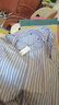 柏莉鳥(niǎo)春秋純棉牛津紡男士長(cháng)袖襯衫中青年商務(wù)休閑水洗條紋全棉襯衫男 18-205 41 曬單實(shí)拍圖