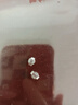 賽菲爾鉑金耳飾女款pt950白金閃耀車花耳釘 車花圓珠耳釘 約0.85克 曬單實(shí)拍圖