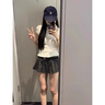 棉致學(xué)院風(fēng)白色polo領(lǐng)短袖t恤女夏季2025新款修身收腰顯瘦短款打底衫 S3163白色【高品質(zhì)21.5】 L 105-120斤 曬單實(shí)拍圖