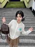MARDI韓系早春穿搭25新款莫代爾針織開衫春夏季長(zhǎng)袖內(nèi)搭修身輕奢上衣女 TF311 米白 均碼 曬單實(shí)拍圖
