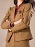 可蓓兒高檔正式場(chǎng)合西服套裝女2025春季新款媽媽高貴氣質(zhì)三件套 3XL 曬單實(shí)拍圖