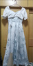 愛夸貓（AIKUAMAO）成人禮服女18嵗禮服高級(jí)感藍(lán)色晚禮服女高端輕奢小眾成人禮感主持 圖色 M 曬單實(shí)拍圖
