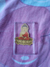蒂蔻（Tico）狗豬生肖本命年守護(hù)神足金阿彌陀佛黃金手機(jī)貼金片掛件七夕禮物 曬單實(shí)拍圖