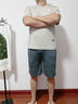 帛芮男士睡衣男夏季薄款短袖短褲7A級抗菌防螨寬松可外穿家居服套裝 曬單實(shí)拍圖