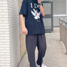 迪伽達長褲子男裝春夏季垂墜感冰絲褲直筒大碼顯瘦潮牌闊腿純色休閑褲男 SPFS-冰絲褲黑色 5XL 【建議165-175斤】 曬單實拍圖