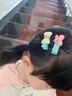 BARY REEF寶寶發(fā)夾不傷發(fā)嬰兒夾子頭飾女兒童發(fā)卡嬰幼兒小發(fā)夾小女孩汗毛夾 綠牛油果發(fā)夾5件套 曬單實拍圖