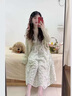艾柔丹夏季新款碎花連衣裙女裝氣質(zhì)感顯瘦開(kāi)衫吊帶裙兩件套套裝裙子 開(kāi)衫+裙子 S 曬單實(shí)拍圖