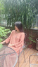指間沙原創(chuàng)女裝24夏文藝圓領(lǐng)刺繡連衣裙亞麻A版中長裙 吉祥橙59 M 曬單實拍圖