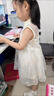 G.DUCKKIDS品牌童裝女童連衣裙夏裝漢服旗袍超仙2025新款兒童復古網(wǎng)紗裙寶寶 官方旗艦立領(lǐng)網(wǎng)紗領(lǐng)裙米色 均碼 80碼建議身高40cm左右 曬單實(shí)拍圖