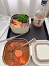 KOKUUN日本品牌316不銹鋼保溫飯盒大容量保溫飯桶上班族學(xué)生餐盒多層 四層（卡其色）  2.6L 贈餐具套裝+保溫袋 曬單實(shí)拍圖