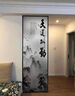 藝術(shù)玻璃隔斷玄關(guān)遮擋鋼化玻璃現(xiàn)代客廳透光磨砂抽象圖歐歐輕奢 邊框一米價(jià)格70 曬單實(shí)拍圖
