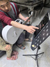 拿火吉他（LAVAGUITAR）LAVA ME play智能民謠吉他初學(xué)者樂器入門旅行自學(xué)吉他 霜白【肩帶+音頻線+防嘯蓋】 36英寸 曬單實拍圖