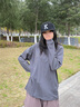 藍(lán)岐BLUE夏季華夫格T恤COOLMAX美利奴羊毛吸濕速干跑步運動圓領(lǐng)長袖男 深灰色 M 170~175 曬單實拍圖