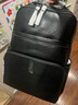 暇步士（Hush Puppies）背包男士雙肩包真皮植鞣皮大容量14英寸電腦包商務(wù)休閑通勤旅行包 黑色 HA-1471503W-5720 曬單實(shí)拍圖