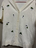 獨束大碼女裝鏤空提花刺繡針織衫女2025夏裝新款經(jīng)典V領(lǐng)針織小衫 云朵白 XL （尺碼：3） 曬單實拍圖