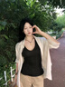 JRET復(fù)古條紋多巴胺長袖襯衫女裝早春2025新款寬松慵懶風(fēng)襯衣外套上衣 粉色條紋 L 曬單實拍圖