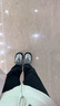 FILA 斐樂女鞋F(xiàn)ERN摩登運動鞋楊冪同款冬新款蕨草鞋休閑鞋老爹鞋 雪白/藕灰-SV 36.5 曬單實拍圖