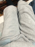 蕉內(nèi)絨絨5系情侶睡衣男女士加絨加厚拼色家居服套裝連帽開(kāi)衫款秋冬季 【男士開(kāi)衫】博灰拼色 L 曬單實(shí)拍圖