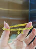 中國黃金（CHINA GOLD）兩世歡盤纏黃金手鏈足金碎碎金蓮花手串七夕情人節(jié)生日禮物送女友 足金兩世歡盤纏手串  約3.5g【品牌禮盒】 曬單實拍圖