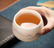 融俊生日禮物男士送爸爸領(lǐng)導(dǎo)退休禮物羊脂玉瓷主人杯茶杯個(gè)人專用高端 手繪江山杯170ml 曬單實(shí)拍圖