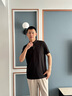 SHANSHAN短袖t恤男夏季2025新款POLO領(lǐng)彈力打底衫男士商務(wù)休閑衣服 曬單實(shí)拍圖