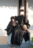 米詩德（MISHIDE）唐制圓領(lǐng)袍漢服男原創(chuàng)唐制圓領(lǐng)袍男款漢服套裝黑紅提花俠客霸氣交 暗紅色圓·領(lǐng)袍+腰帶+護(hù)腕 XL 均碼 曬單實拍圖