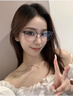 Calvin Klein眼鏡男款CK眉框似半框防藍光眼鏡商務(wù)潮近視眼鏡架女可配度數(shù)散光 CKJ23229LB-020-5318 透灰+槍色 單鏡框 曬單實拍圖
