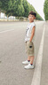 G.DUCKKIDS小黃鴨童裝男童褲子夏裝薄款2025新款中大童工裝短褲夏季男孩中褲 卡其 150 (建議135-145cm 8-9周歲） 曬單實(shí)拍圖