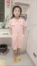 迪士尼（Disney）女童連衣裙夏季新款洋氣兒童夏裝學(xué)院風(fēng)短袖大童工裝裙子 粉色 150 建議身高135-145厘米 曬單實(shí)拍圖