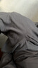 舒雅【棉漢麻褲】男士親膚透氣五分褲休閑家居褲 中褲 曬單實(shí)拍圖