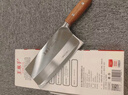 王麻子9鉻菜刀廚師專(zhuān)用刀廚房刀具切菜刀家用三層高碳復合鋼斬切兩用刀 9鉻鉬釩鋼3#斬切刀【贈磨刀器】 曬單實(shí)拍圖