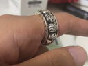 ROCK&RIDE重生骷髏轉(zhuǎn)運(yùn)戒指 S925銀可轉(zhuǎn)動(dòng)個(gè)性潮流復(fù)古送老公男友 25號(hào)（適合指圈周長(zhǎng)65mm） 曬單實(shí)拍圖
