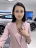 簡蜓西裝套裝女2025夏季新款職業(yè)裝氣質(zhì)休閑小西服薄款外套前臺工作服 粉色【西裝+吊帶+九分褲】 M 【91-99斤左右】 曬單實(shí)拍圖