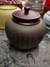 容山堂紫藝宜興原礦屬蓋密封防潮茶葉儲(chǔ)存罐家用普洱醒茶罐 原礦紫砂茶經(jīng)密封茶葉罐-清灰泥 曬單實(shí)拍圖