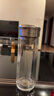 愛(ài)仕達鈦杯 高奢純鈦外蓋茶隔辦公車(chē)載耐熱冷雙層玻璃防漏喝水泡茶杯子 鈦享簡(jiǎn)約茶水分離杯320ML 曬單實(shí)拍圖