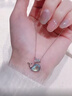 Grace Girl今生有你項鏈女2025新款月光石鯨魚(yú)吊墜走心生日紀念日禮物送女友 今生有你項鏈 曬單實(shí)拍圖