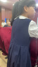 E·LAND KIDS衣戀【博主同款】海鹽少女 夏新品女童泡泡袖假兩件連衣裙 Navy藏青色/59 150 cm 曬單實拍圖