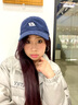 北極絨帽子男春夏新款刺繡B字母棒球帽子女日系百搭軟頂寬檐遮陽(yáng)鴨舌帽 藏青色 L 54-59cm可調節 曬單實(shí)拍圖