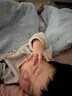 戴維貝拉（DAVE＆BELLA）滿月寶寶衣服0-3個月女寶連體衣嬰幼兒爬服秋裝新款小童包屁衣 灰藍色【現(xiàn)貨】 80cm（建議身高73-80cm） 曬單實拍圖