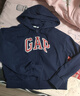 Gap女裝2025春季新款美式膠印logo連帽衛(wèi)衣經(jīng)典款休閑外套761039 海軍藍(lán) M (165/84A)亞洲尺碼 曬單實(shí)拍圖