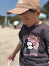 迷人微笑（CHARMING SMILE）兒童帽子春夏新款小孩遮陽防曬帽秋冬百搭女童鴨舌帽男寶寶棒球帽 卡其 48-54cm 曬單實拍圖