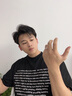 ALLOVE簡約純銀戒指男士單身食指戒素圈生日禮物送男朋友老公爸爸紀念日 曬單實拍圖