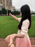 莫代爾森系雪紡連衣裙2025夏季新款小清新收腰顯瘦時(shí)尚超仙百搭短裙子 漸變粉 XL 曬單實(shí)拍圖