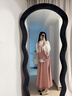 佰藍(lán)嬌牛仔套裝裙女2025春秋季新款高級感洋氣質(zhì)流蘇襯衫半身裙子三件套 粉色 S （建議105斤內(nèi)） 曬單實拍圖