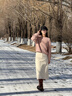 旅途原品（ltyp）牛仔裙女不過(guò)時(shí)的牛仔半裙休閑復古牛仔中長(cháng)款半身裙秋季 水洗經(jīng)典白 - 現貨 M 曬單實(shí)拍圖