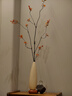 檀花美入戶玄關(guān)造景時來運轉(zhuǎn)細長花瓶擺件客廳電視柜插花新居喬遷裝飾品 招財貓花瓶+紅葉【高106cm】 曬單實拍圖