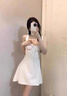 FSHE法式甜美吊帶背心裙2025春季新款小眾拼接A字顯瘦百搭連衣裙女裝 圖片色 S 【80-95斤】 曬單實(shí)拍圖
